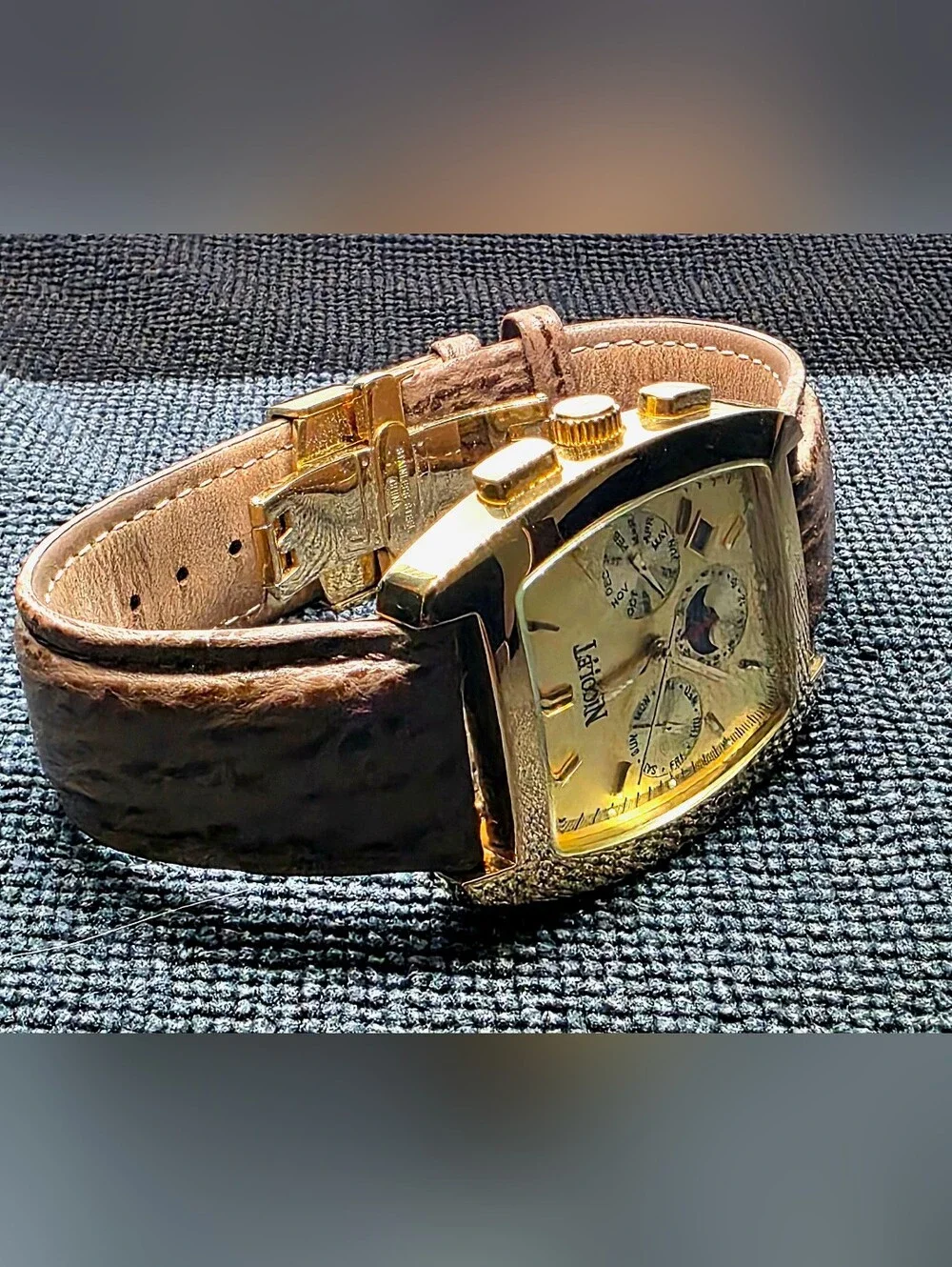 Nicolet 1886 Automatic Master Calendar Chronograph — 38mm Rose Gold Tonneau, Swi